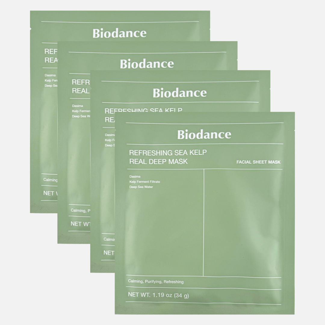 BIODANCE Refreshing Sea Kelp Real Deep Mask Set (4 Stück)