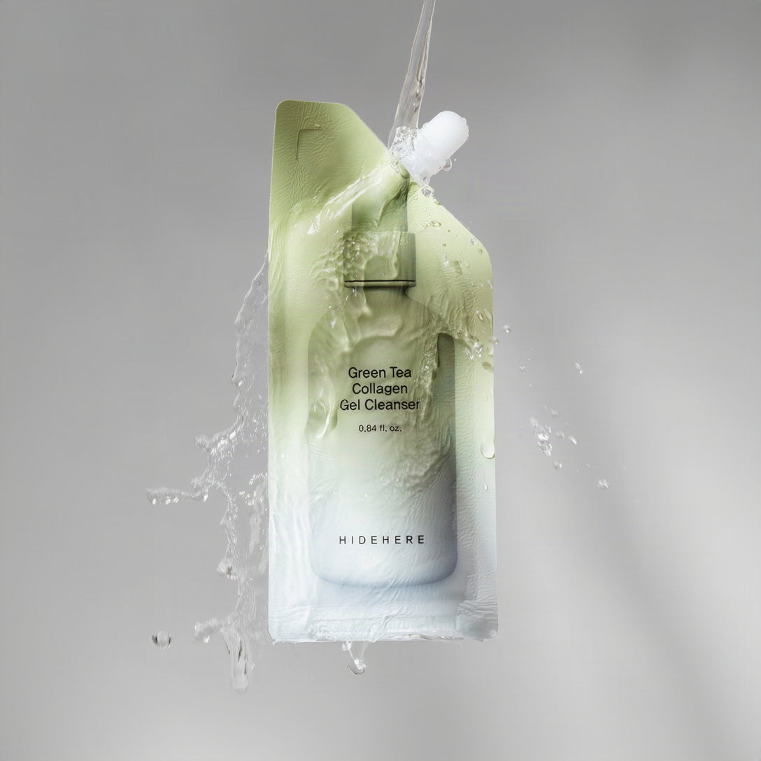 HIDEHERE Green Tea Collagen Gel Cleanser