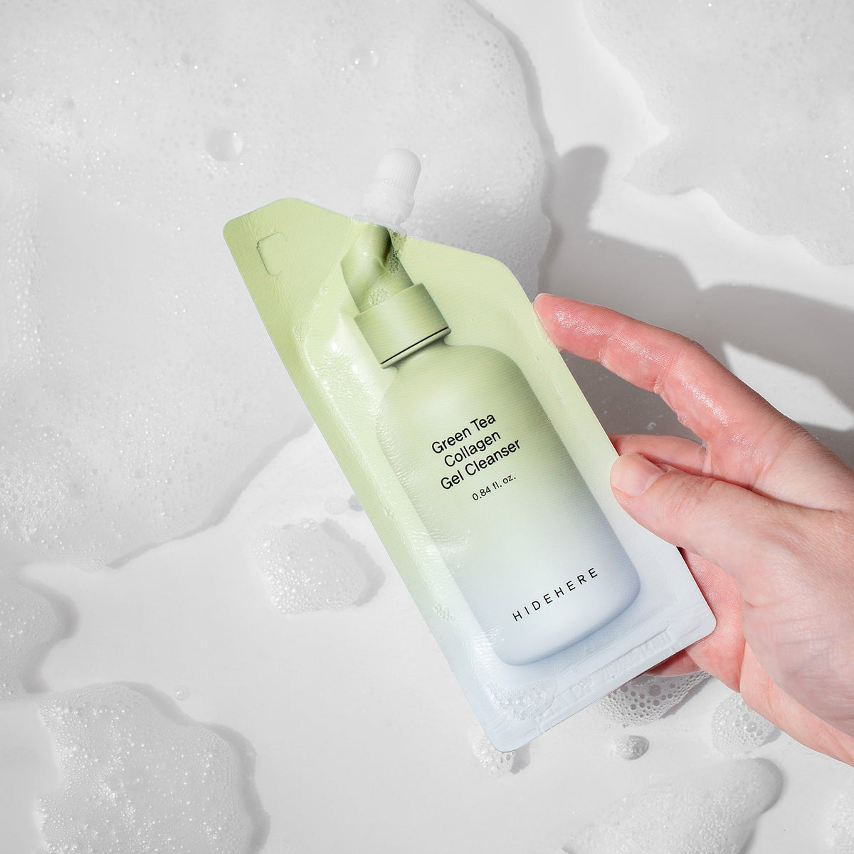 HIDEHERE Green Tea Collagen Gel Cleanser