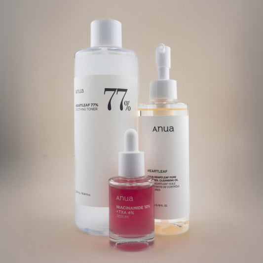 ANUA Heartleaf Calming & Brightening Skincare Set