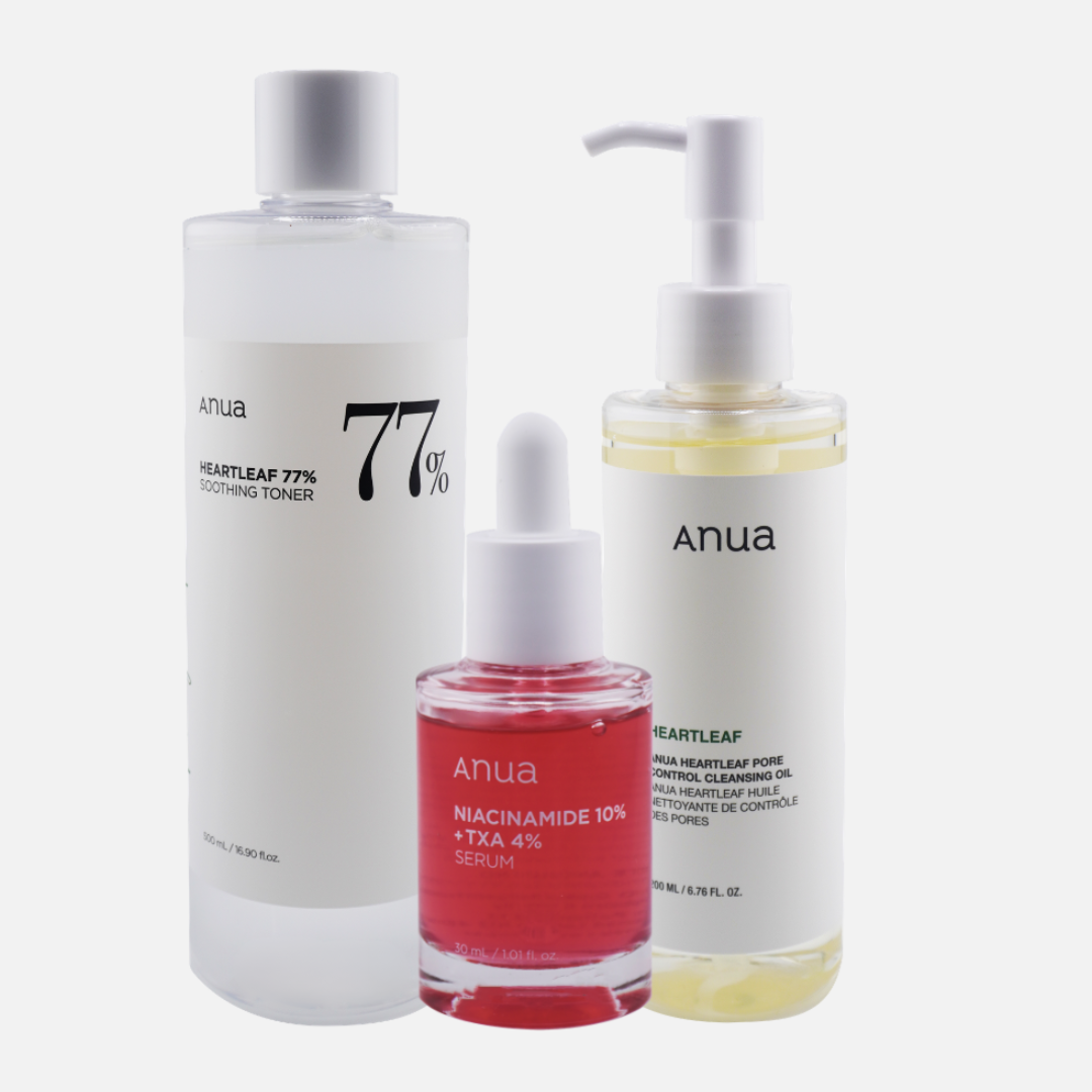 ANUA Heartleaf Calming & Brightening Skincare Set