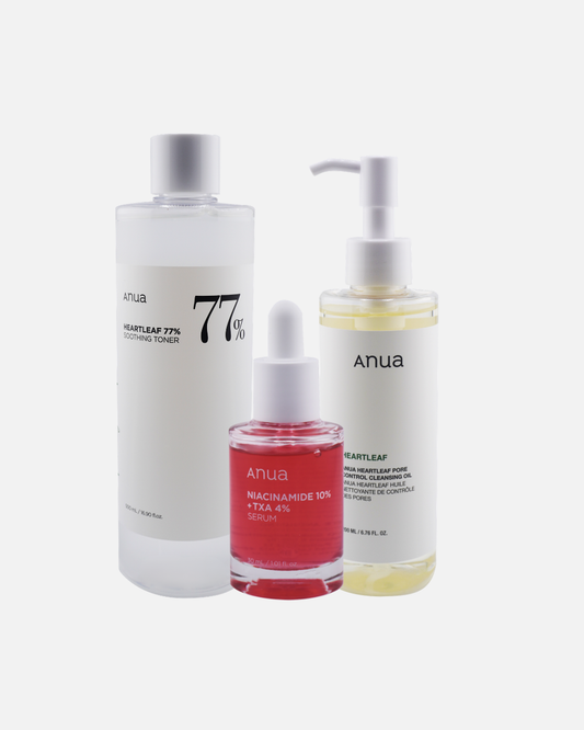 ANUA Heartleaf Calming & Brightening Skincare Set