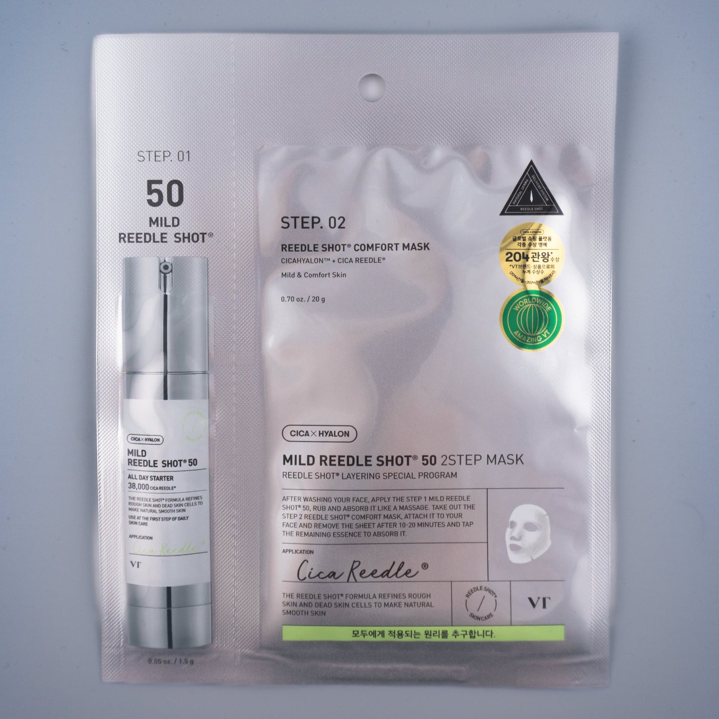 VT Cosmetics Mild Reedle Shot 50 2-Step Mask